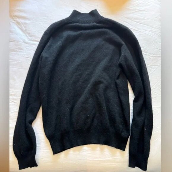 Charter Club cashmere black turtleneck sweater - Picture 4 of 7